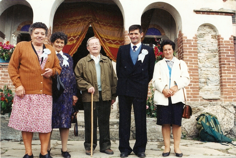 G. Ferrero con i Priori alla festa di S.Bernardo del 1995 